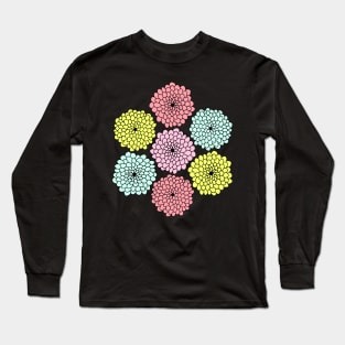 Pastel Flowers Print Long Sleeve T-Shirt